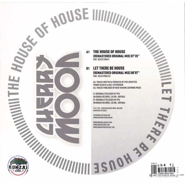 Cherrymoon Trax - The House Of House / Let There Be House